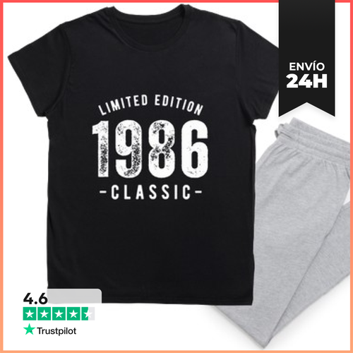 Pijama Año De Nacimiento Clásico 1986 LaTostadora - latostadora.com - Modalova