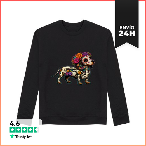 Sudadera Unisex Dachshund Mexicano Día De Muertos LaTostadora - latostadora.com - Modalova