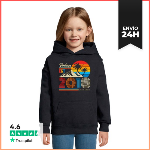 Sudadera Para Niños Con Capucha Vintage 2018 Estilo Retro - latostadora.com - Modalova