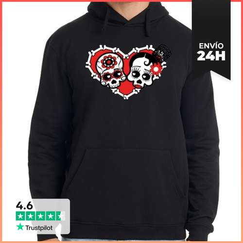 Sudadera Unisex Con Capucha Muertos De Amor Black Winter Regalos - latostadora.com - Modalova
