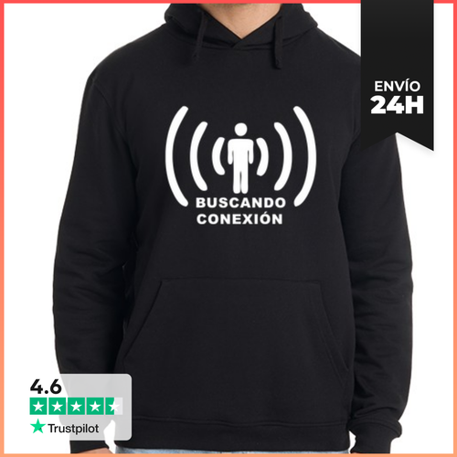 Sudadera Unisex Con Capucha Buscando Conexion (para Chico) - latostadora.com - Modalova