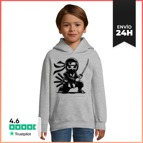 Sudadera Para Niños Con Capucha NINJA JAPONÉS LaTostadora - latostadora.com - Modalova