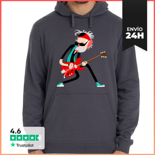 Sudadera Unisex Con Capucha Guitarrista LaTostadora - latostadora.com - Modalova