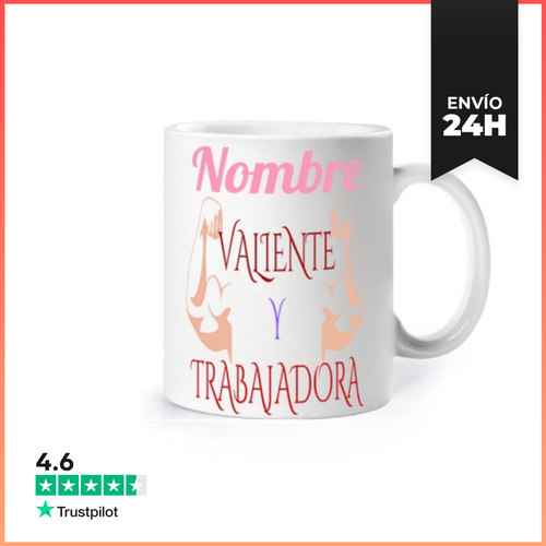 Taza Mujer Valiente Y Trabajadora LaTostadora - latostadora.com - Modalova