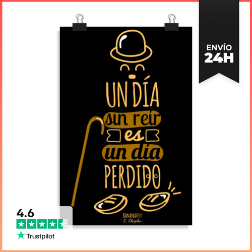 Póster Vertical Un Día Sin Reír LaTostadora - latostadora.com - Modalova