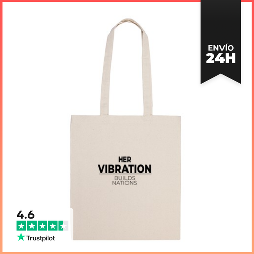 Bolsa De Tela Her Vibration Builds Nations, Mujer Empoderada - latostadora.com - Modalova