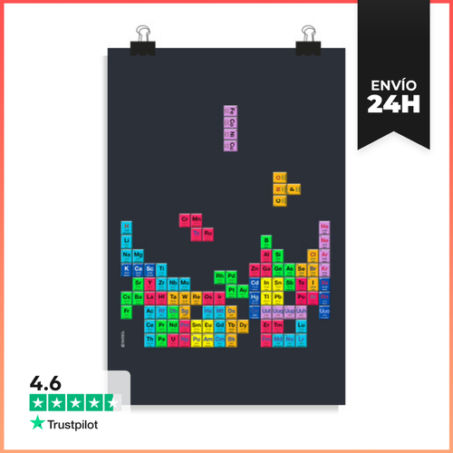 Póster Vertical Tabla Periódica LaTostadora - latostadora.com - Modalova