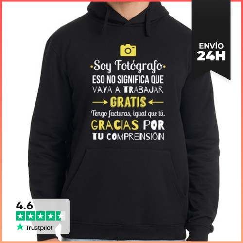Sudadera Unisex Con Capucha Soy Fotógrafo LaTostadora - latostadora.com - Modalova