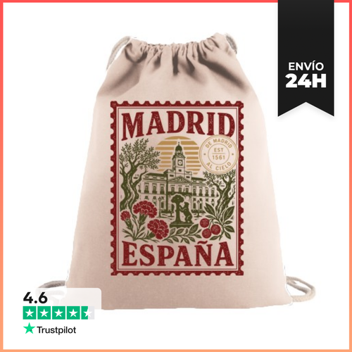 Mochila Saco Con Cuerdas MADRID ESPAÑA PUERTA DEL SOL OSO Y - latostadora.com - Modalova