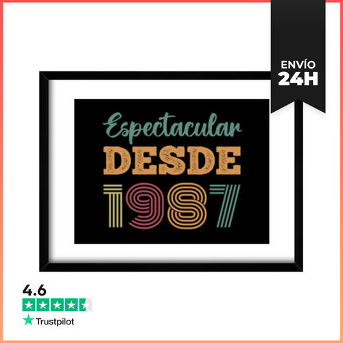 Cuadro Con Marco Horizontal ESPECTACULAR DESDE 1987 LaTostadora - latostadora.com - Modalova