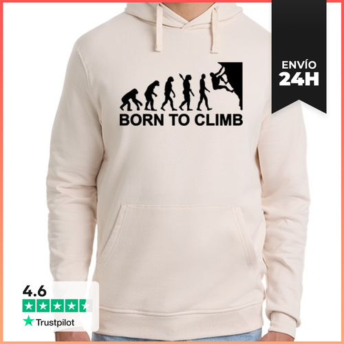 Sudadera Unisex Con Capucha Evolución Nacida De La Escalada - latostadora.com - Modalova