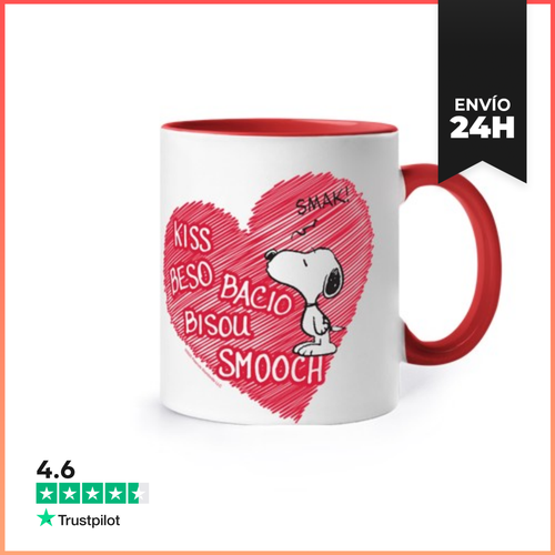 Taza De Colores Snoopy Kiss LaTostadora - latostadora.com - Modalova