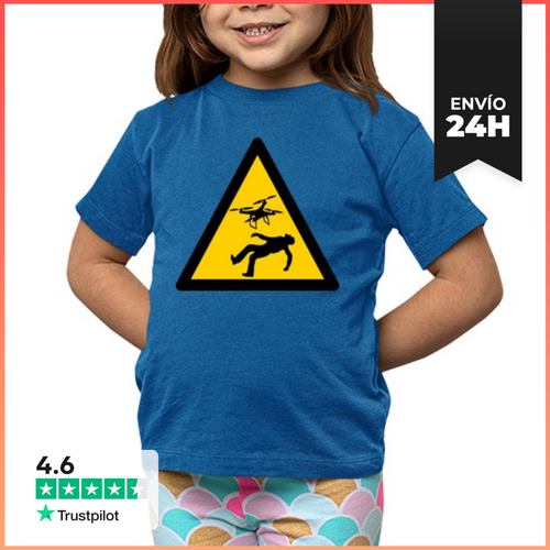 Camiseta Clásica Para Niños Warning Drones LaTostadora - latostadora.com - Modalova