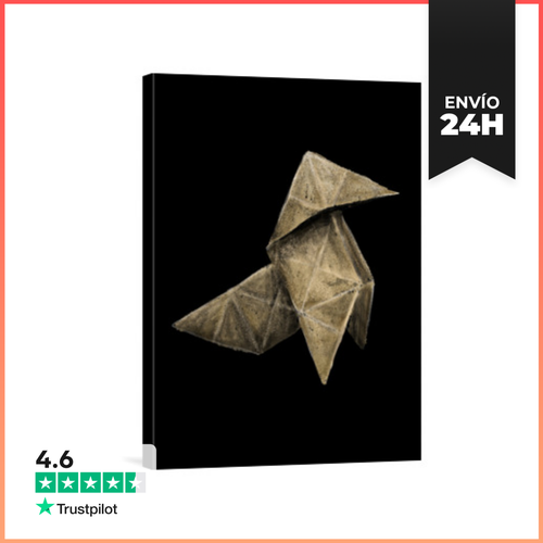 Lienzo Vertical Heavy Rain (Origami) LaTostadora - latostadora.com - Modalova