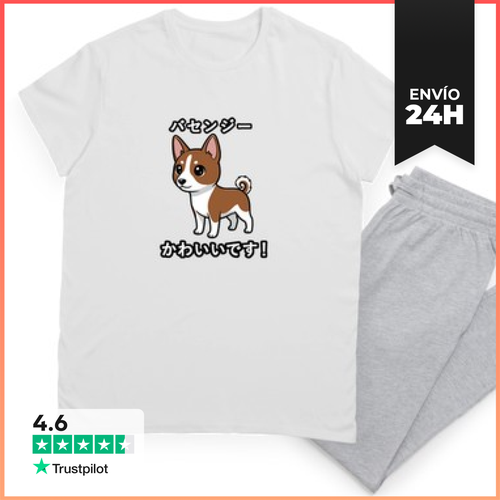 Pijama Perro Basenji Lindo Estilo Japonés Kawaii LaTostadora - latostadora.com - Modalova
