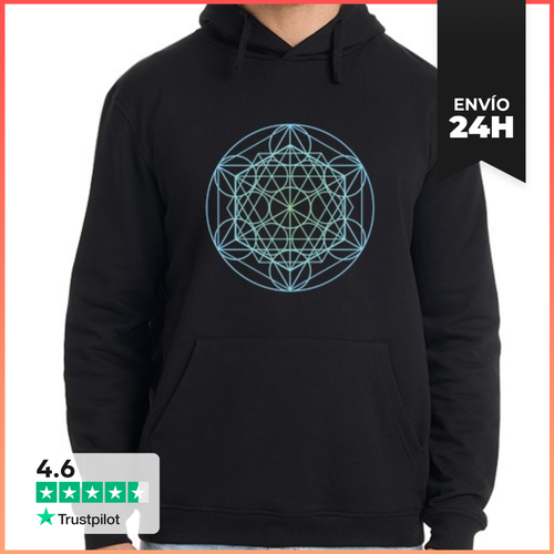 Sudadera Unisex Con Capucha Diseño De Geometría Sagrada - latostadora.com - Modalova