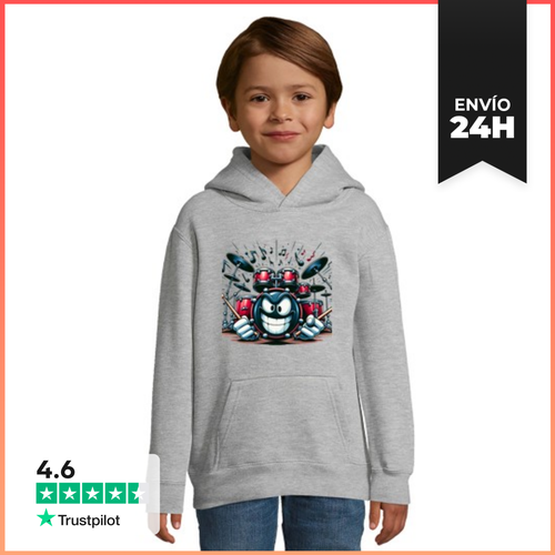 Sudadera Para Niños Con Capucha Batería Molona. LaTostadora - latostadora.com - Modalova