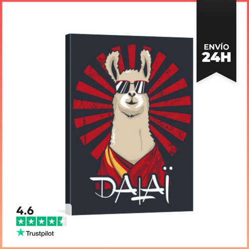 Lienzo Vertical Dalai LaTostadora - latostadora.com - Modalova