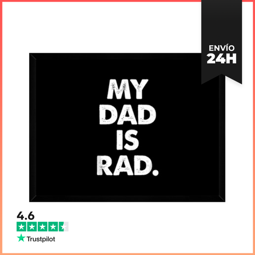 Cuadro Con Marco Horizontal Mi Papá Es Genial LaTostadora - latostadora.com - Modalova
