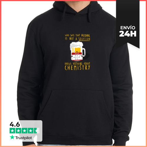 Sudadera Unisex Con Capucha Alcool Solution LaTostadora - latostadora.com - Modalova