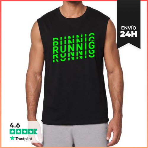 Camiseta Sin Mangas Running Verde Fluor LaTostadora - latostadora.com - Modalova