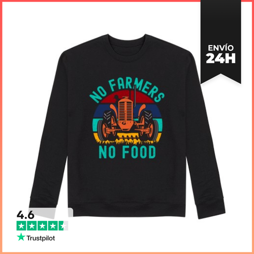 Sudadera Unisex Sin Granjeros Sin Tractor De Comida LaTostadora - latostadora.com - Modalova