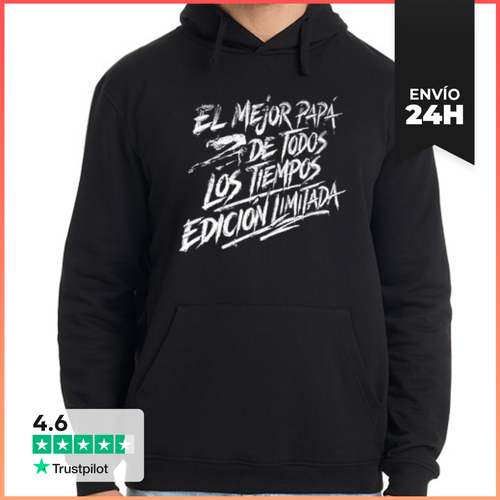 Sudadera Unisex Con Capucha El Mejor Papá De Todos Los Tiempos - latostadora.com - Modalova