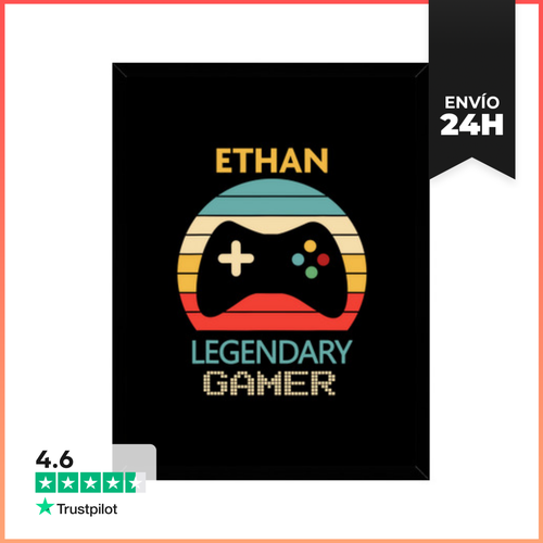 Cuadro Con Marco Vertical Regalo Personalizado Nombre Ethan - latostadora.com - Modalova