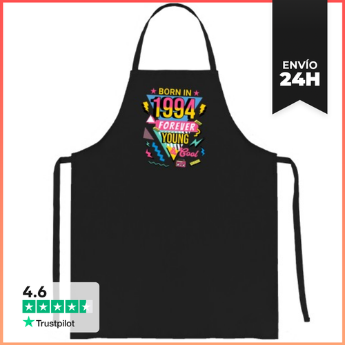 Delantal Born In 1994 Forever Young And Cool Birthday Gift - latostadora.com - Modalova