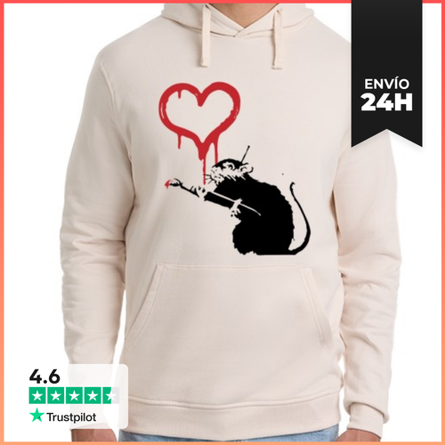 Sudadera Unisex Con Capucha Rat Love LaTostadora - latostadora.com - Modalova