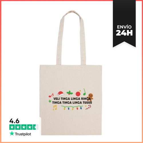 Bolsa De Tela TINGA LINGA RINGA - VILLANCICO HINDÚ LaTostadora - latostadora.com - Modalova