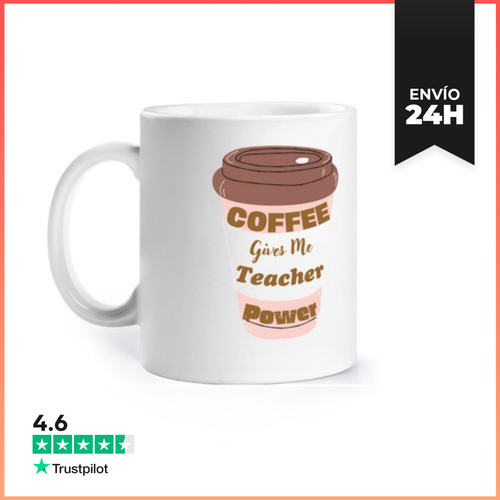 Taza El Café Me Da Poder De Maestro LaTostadora - latostadora.com - Modalova