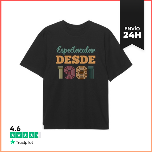 Camiseta Oversize ESPECTACULAR DESDE 1981 LaTostadora - latostadora.com - Modalova
