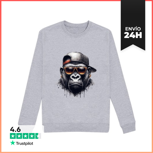 Sudadera Unisex Estilo De Mono LaTostadora - latostadora.com - Modalova