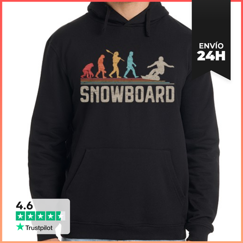 Sudadera Unisex Con Capucha Evolución De La Tabla De Snowboard - latostadora.com - Modalova