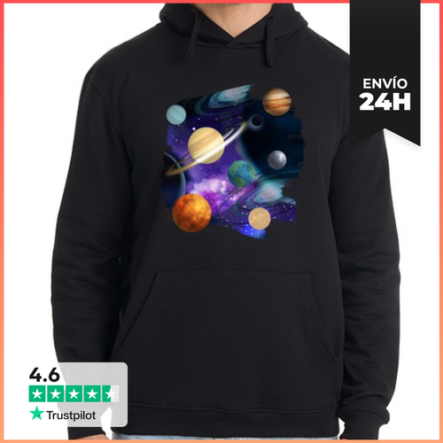 Sudadera Unisex Con Capucha Espacio Exterior Del Sistema Solar - latostadora.com - Modalova
