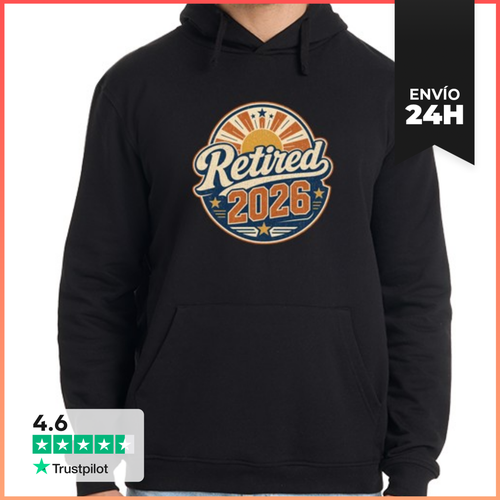 Sudadera Unisex Con Capucha Vintage Sunset - Retired 2026 Ideal - latostadora.com - Modalova