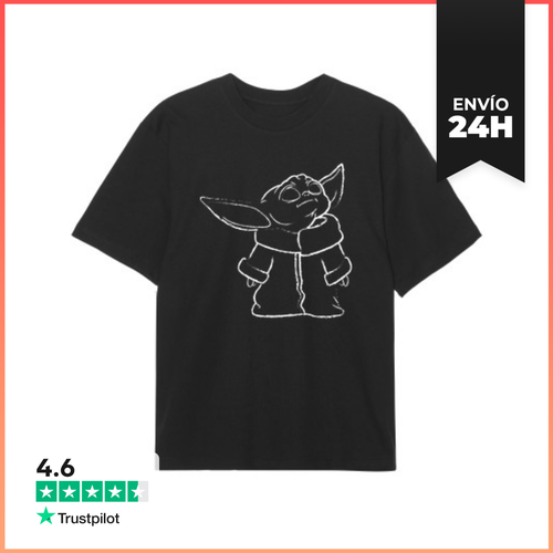 Camiseta Oversize Yoda Curioso Blanco LaTostadora - latostadora.com - Modalova
