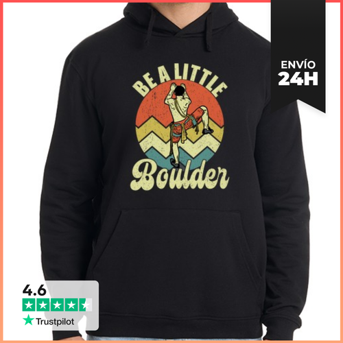 Sudadera Unisex Con Capucha Ser Una Pequeña Roca Retro - latostadora.com - Modalova