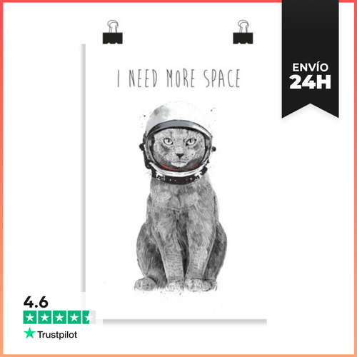 Póster Vertical Necesito Más Espacio LaTostadora - latostadora.com - Modalova