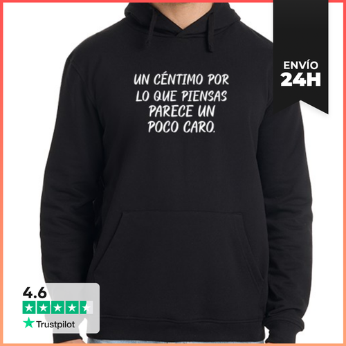 Sudadera Unisex Con Capucha Céntimo Pensamientos Divertido Chiste - latostadora.com - Modalova
