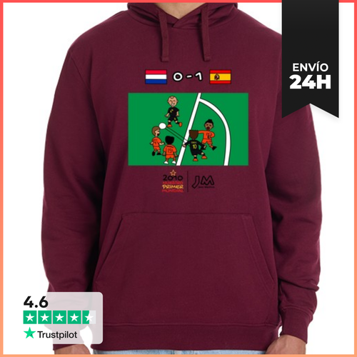 Sudadera Unisex Con Capucha Gol De Iniesta - Final Mundial 2010 - latostadora.com - Modalova