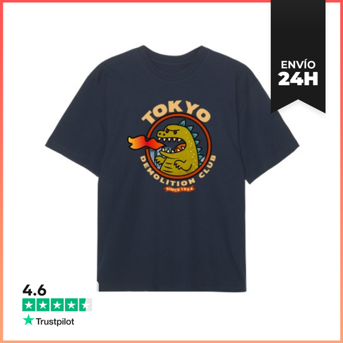 Camiseta Oversize Tokyo Godzilla LaTostadora - latostadora.com - Modalova