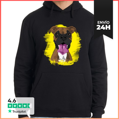 Sudadera Unisex Con Capucha Boxer Lengua LaTostadora - latostadora.com - Modalova