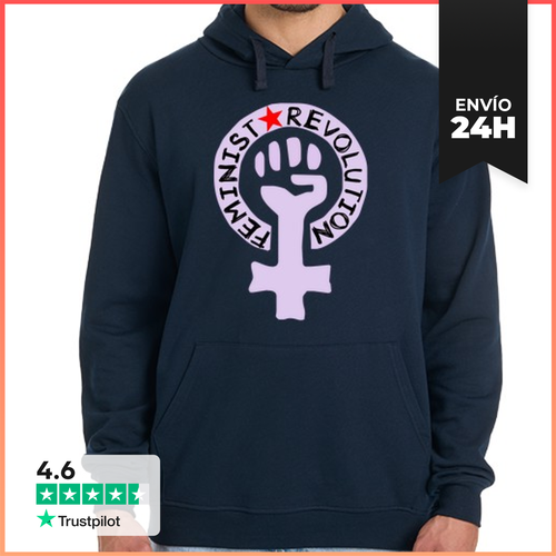 Sudadera Unisex Con Capucha Feminist Revolution LaTostadora - latostadora.com - Modalova