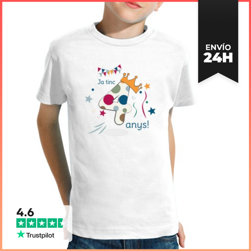 Camiseta Clásica Para Niños 4 Anys - Samarreta Infantil Per - latostadora.com - Modalova