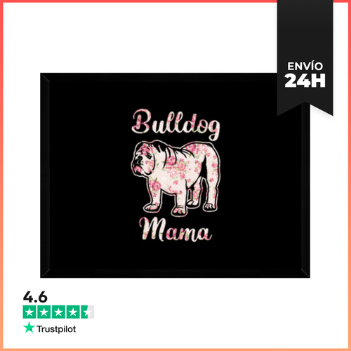 Cuadro Con Marco Horizontal Idea De Regalo De Raza De Perro Madre - latostadora.com - Modalova