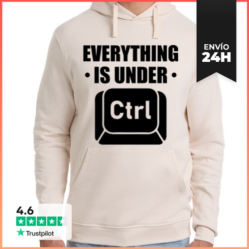 Sudadera Unisex Con Capucha EVERYTHING IS UNDER CTRL CONTROL - latostadora.com - Modalova
