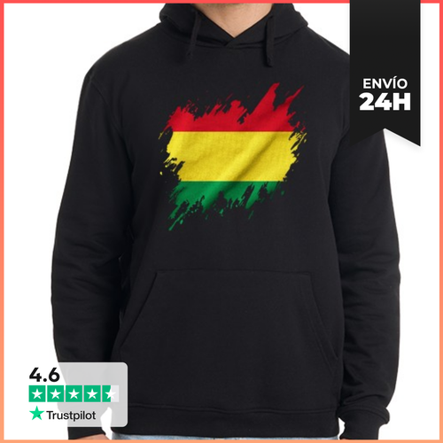 Sudadera Unisex Con Capucha Bandera De Bolivia Rasgada, Grunge - latostadora.com - Modalova