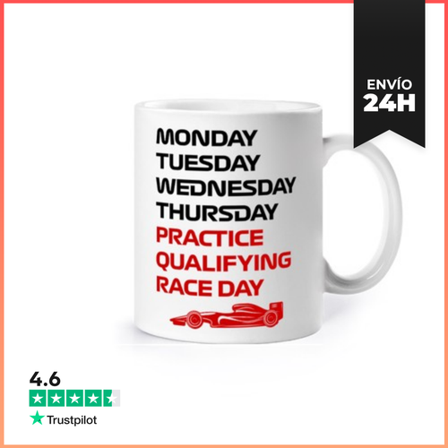Taza F1 WEEK PRACTICE QUALIFYING RACE DAY LaTostadora - latostadora.com - Modalova